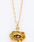 Chain With Surreal Pendant I Eye, Nose or Mouth