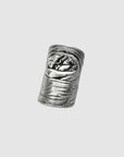 anillo con forma de dedo, hecho a mano, figura humana, marca mexicana, aleación de latón, plateado, arte, Claude Lalanne, anillo chunky, plata .925, regalo de cumpleaños para mujer, regalo de aniversario para mujer