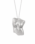 Collar, mujer, hombre, aleación, chapa de oro 24k, plata, venus, figura humana, regalo aniversario, regalo, hecho a mano, méxico