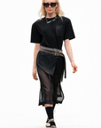 T-shirt con llave encapsulada en bolsillo, T-shirt para mujer, T-shirt para hombre, T-shirt de algodón, T-shirt oversized, T-shirt corte moderno, hecho a mano, hecho en México