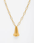 cadena de eslabones con dije en forma de nariz, hecho a mano, figura humana, marca mexicana, aleación de latón, dorado, arte, Claude Lalanne, collar grande, summer sale, hot sale, regalo de cumpleaños para mujer, regalo de aniversario para mujer, descuentos, 15% de descuento, meses sin intereses.