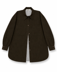 Pinstripe Cut-Outs Overshirt