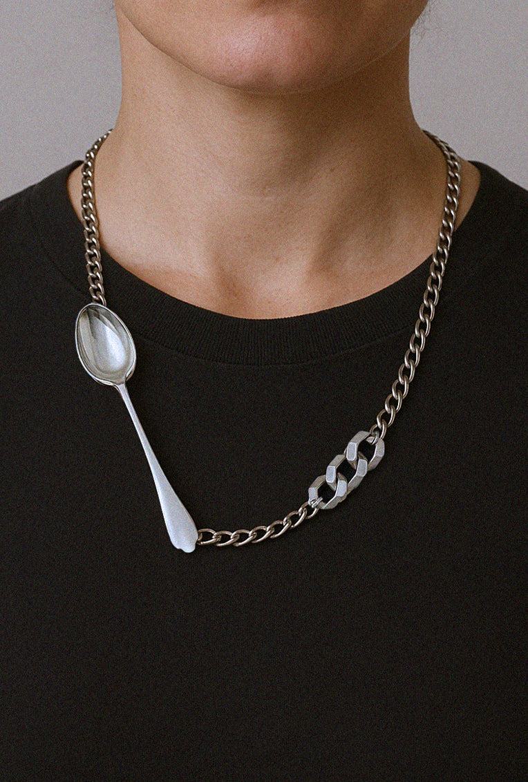 Collar de cuchara, hecho a mano, marca mexicana, plata, collar grande, summer sale, hot sale, regalo de cumpleaños para mujer, regalo de aniversario para mujer, descuentos, 25% de descuento, meses sin intereses, fashion, arte.
