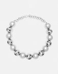 Collar de esferas caladas, caras, hecho a mano, marca mexicana, aleación de latón, collar grande, summer sale, hot sale, regalo de cumpleaños para mujer, regalo de aniversario para mujer, descuentos, 25% de descuento, meses sin intereses.