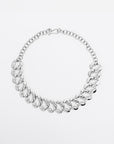 Collar de eslabones con perfiles, caras, hecho a mano, marca mexicana, aleación de latón, collar grande, summer sale, hot sale, regalo de cumpleaños para mujer, regalo de aniversario para mujer, descuentos, 25% de descuento, meses sin intereses.