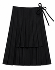 Falda Pinstripe Asimétrica